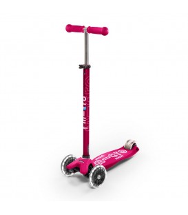 Patinete Rosa Maxi Deluxe Led