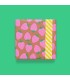 Papel Regalo Strawberry Pink/Taupe - Stripe Yellow HOUSE OF PRODUCTS