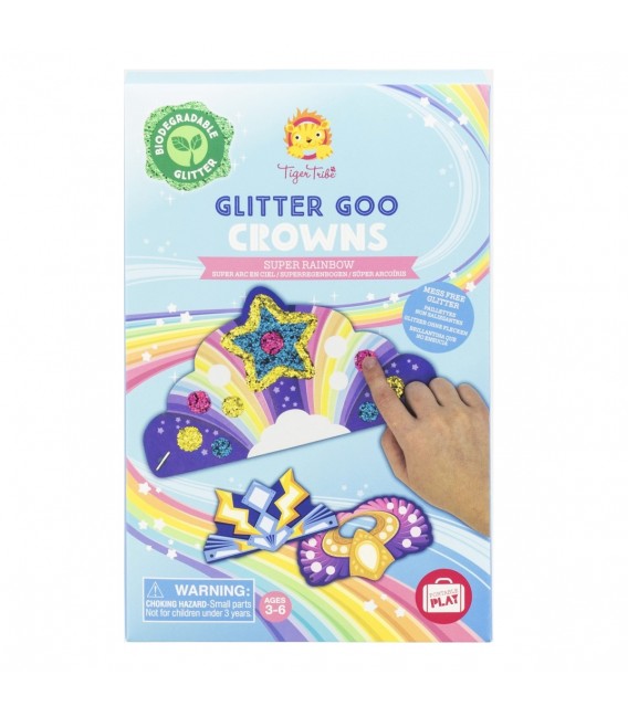 Kit Creativo Glitter Goo Coronas TIGER TRIBE