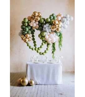 Strong Balloons 30 cm, Pastel Rosemary Green